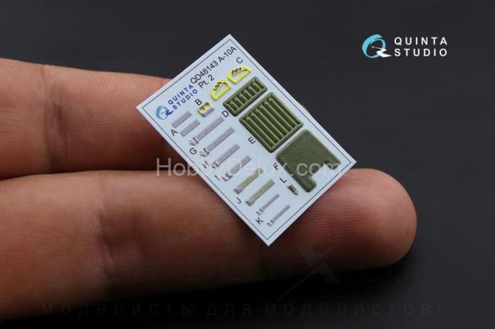 3D Декаль интерьера кабины A-10A для модели HobbyBoss QD48143