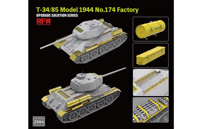 RFM (RYEFIELD MODEL) RM2004 1:35 Набор фототравления для советского танка Т-34/85 обр. 1944 года (артикул 5040) 