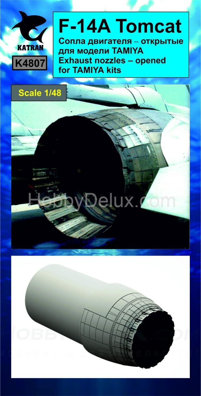 KATRAN 4807 Сопла двигателя F-14A Tomcat (открытые) KAT4807