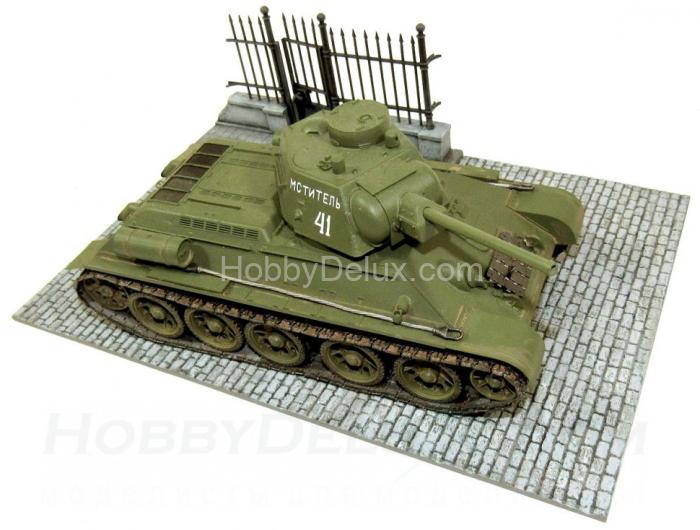 Мостовая с металлической парковой оградой AVA35501