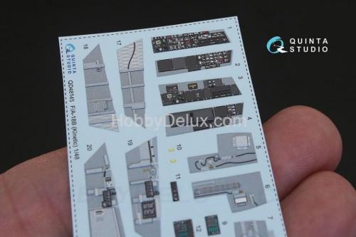 3D Декаль интерьера кабины F/A-18B для модели Kinetic