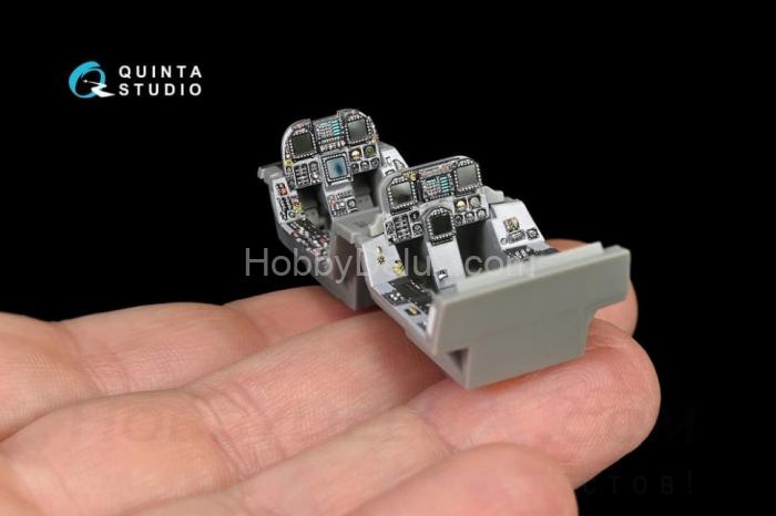 3D Декаль интерьера кабины F/A-18B для модели Kinetic QD48145