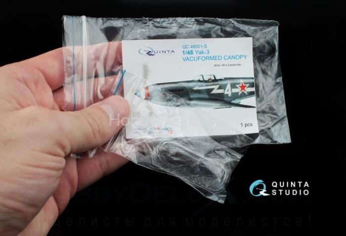 Набор остекления Як-3 для модели Звезда 4814, 1 шт QC48001-S