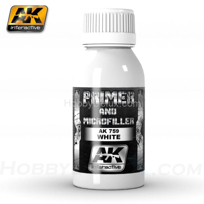 WHITE PRIMER AND MICROFILLER 100 ml AK-759