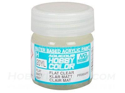 Краска акриловая Hobby Color - H20YL FLAT CLEAR Матовый лак, 40мл  H20YL