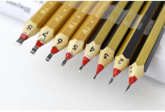 Инструмент моделиста №8 Набор стамесок (8шт от 0,3 до 2,5 мм) VES8