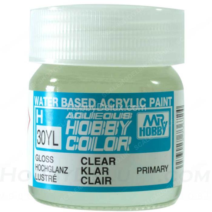 Краска акриловая Hobby Color - H30YL 40мл  CLEAR (Глянцевый лак) 40мл   H30YL