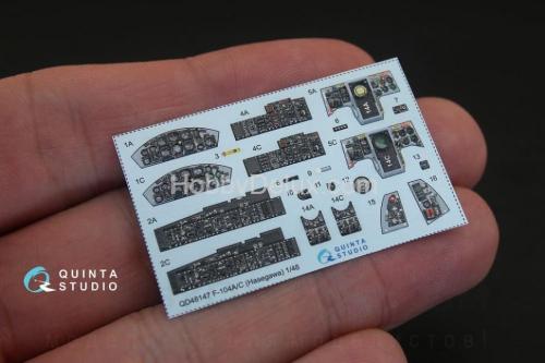 3D Декаль интерьера кабины F-104A/C для модели Hasegawa