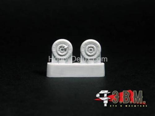 Миг-29 СМТ колеса шасси (два вида ступиц)1/72