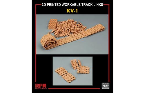 Рабочие траки для советского танка КВ-1 с упрощенной башней (3D печать)