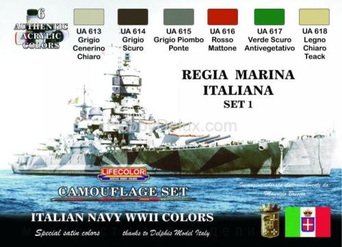 Набор красок Life Color -  REGIA MARINA ITALIANA SET #1