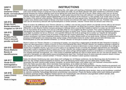 Набор красок Life Color -  REGIA MARINA ITALIANA SET #1