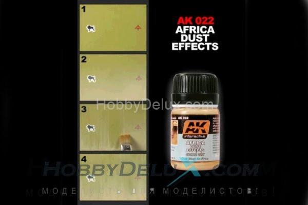 AK022 AK Interactive Смывка AFRICA DUST EFFECTS (эффект африканской пыли) AK022