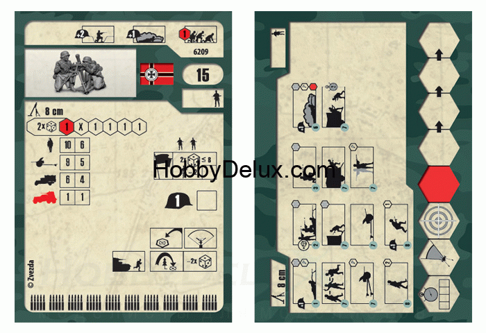 Немецкий 81-мм миномет с расчетом (зима) ZV6209