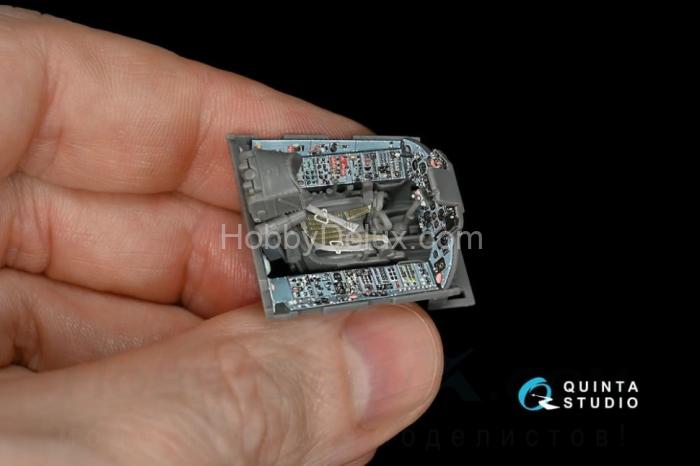 3D Декаль интерьера кабины Су-27 для модели GWH QD48148