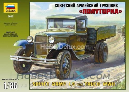 Советский армейский грузовик "Полуторка" (ГАЗ-АА)