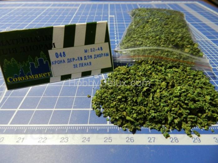 Крона деревьев для диорам (зелёная) SM048