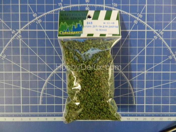 Крона деревьев для диорам (зелёная) SM048