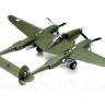 Американский самолёт Lockheed P-38F/G Lightning с фигурой пилота 61120