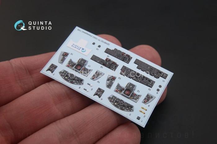 3D Декаль интерьера кабины TF-104G для модели Hasegawa QD48152