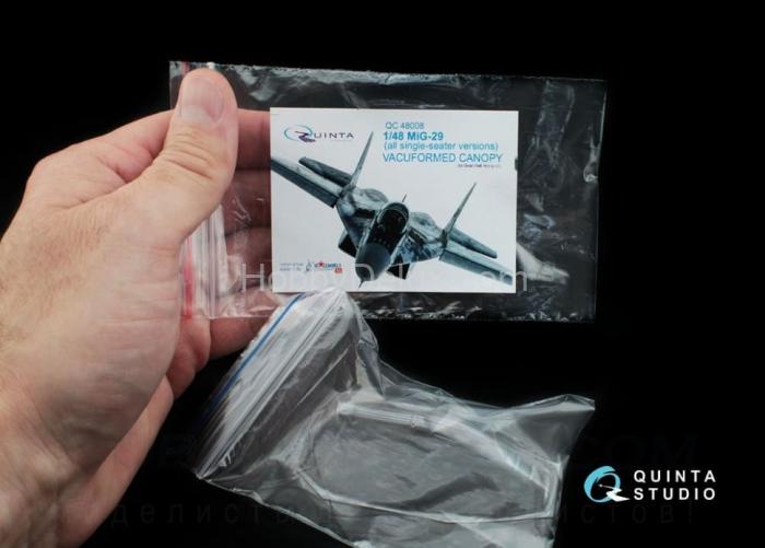 Набор остекления МиГ-29 все одноместные модификации для модели GWH QC48008