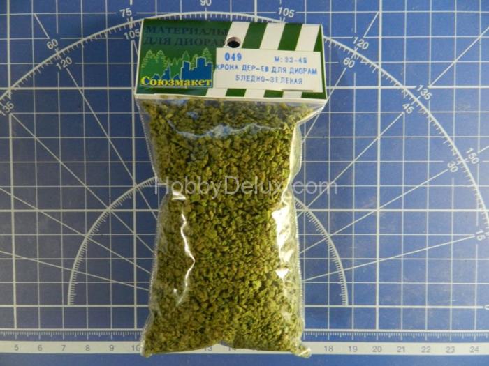 Крона деревьев для диорам (бледно-зелёная) SM049