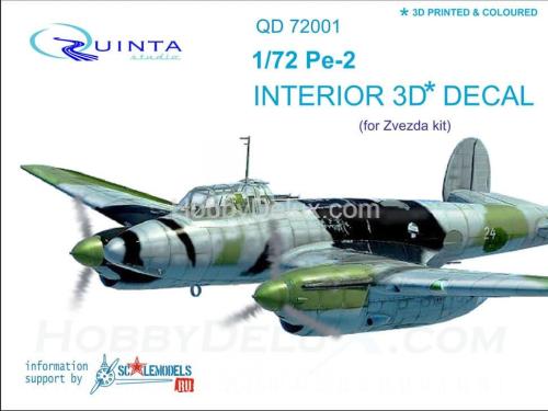 3D Декаль интерьера кабины Пе-2