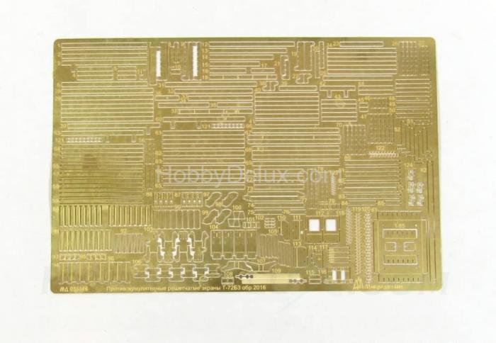 Набор фототравления противокуммулятивных экранов на Т-72Б3 обр. 2016 г. МД035366