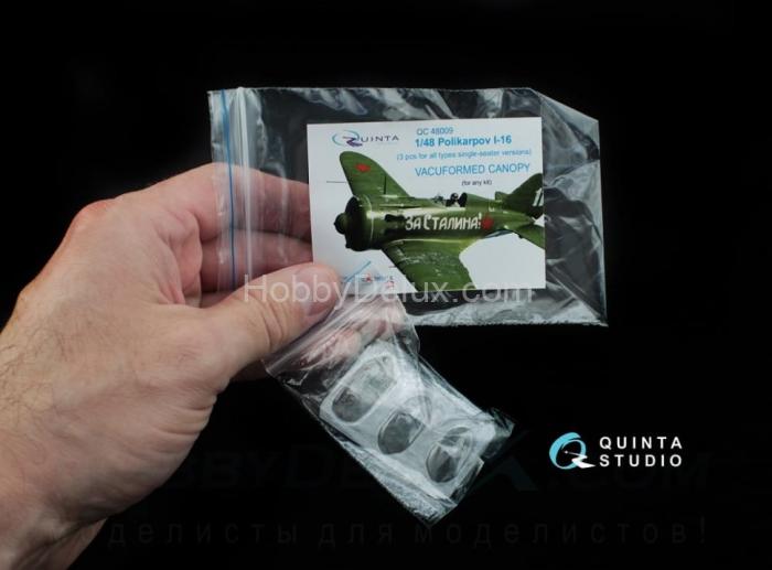 Набор остекления И-16 все одноместные модификации для любых моделей, 3 шт QC48009