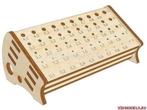 Подставка под свёрла от 0 до 5 мм.