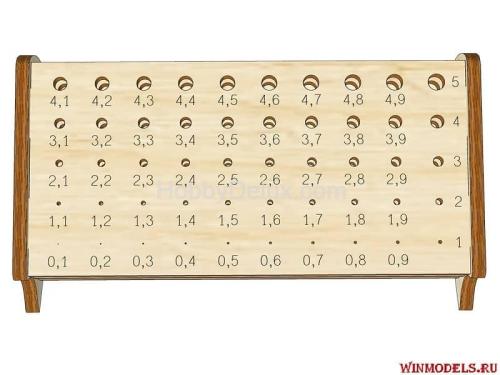 Подставка под свёрла от 0 до 5 мм.