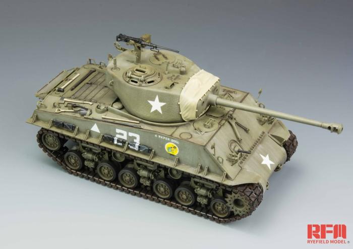 RFM (RYEFIELD MODEL) RM5028 1:35 Американский средний танк Sherman M4A3E8 с рабочими траками 