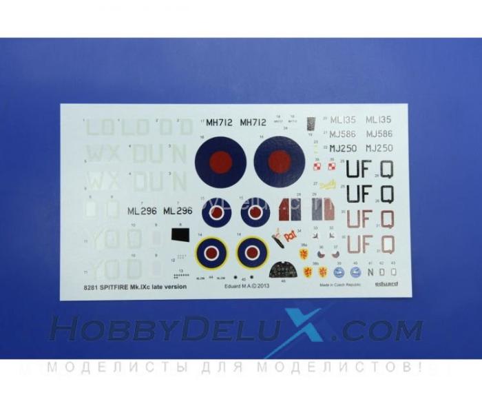 Eduard 8281 1/48 Самолет Spitfire Mk. IXc late version ED8281