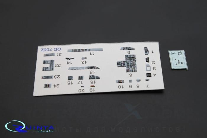 3D Декаль интерьера кабины МиГ-29 9-13 QD72002