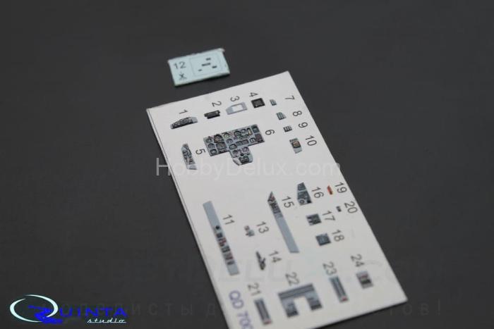 3D Декаль интерьера кабины МиГ-29 9-13 QD72002