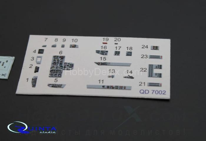 3D Декаль интерьера кабины МиГ-29 9-13 QD72002