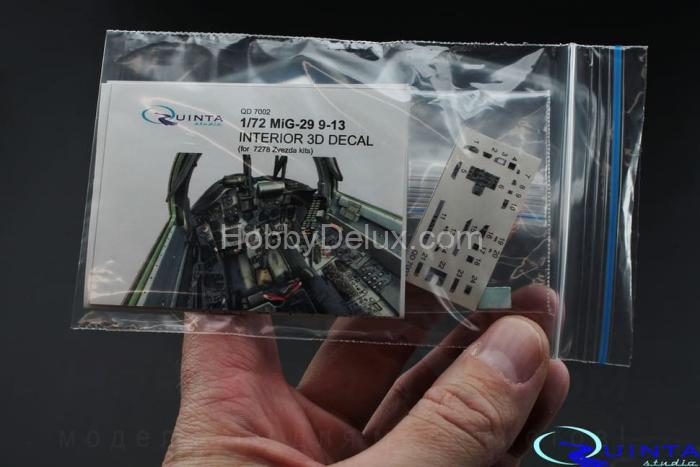 3D Декаль интерьера кабины МиГ-29 9-13 QD72002