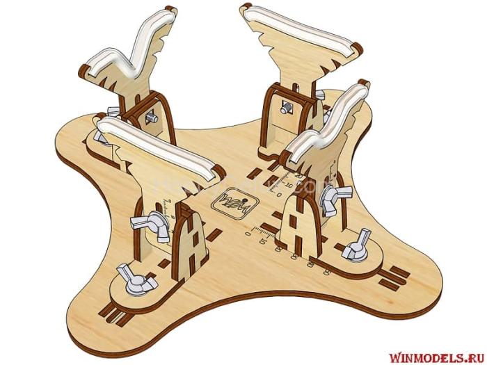 Стапель для моделей самолётов (монопланы)-mini 250x250 STP-01-mini