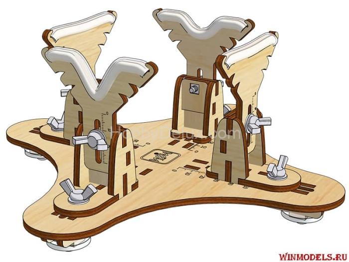 Стапель для моделей самолётов (монопланы)-mini 250x250 STP-01-mini