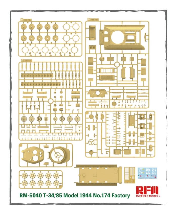 RFM (RYEFIELD MODEL) RM5040 1:35 Советский танк Т-34/85 образца1944 г., завод №174 
