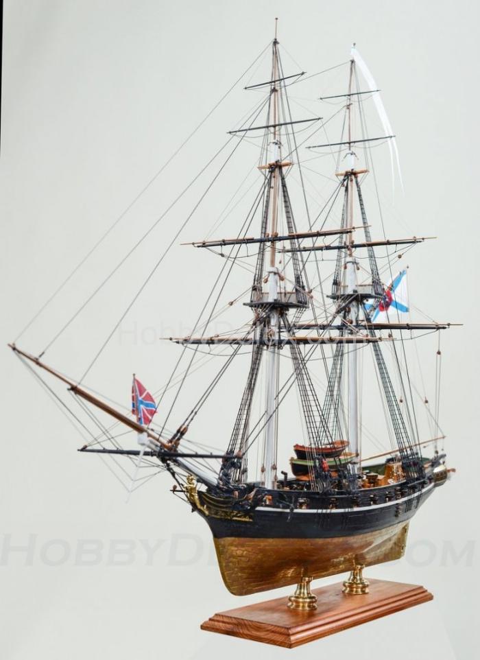 Деревянная модель парусника БРИГ "МЕРКУРИЙ" E7201
