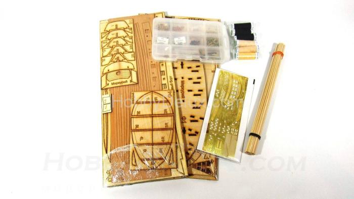 Деревянная модель парусника БРИГ "МЕРКУРИЙ" E7201