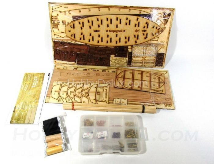 Деревянная модель парусника БРИГ "МЕРКУРИЙ" E7201