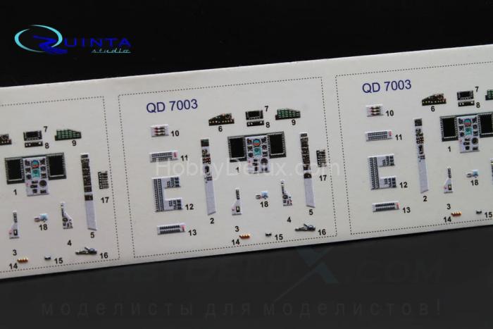 3D Декаль интерьера кабины МиГ-29 СМТ QD72003