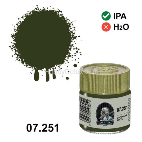 Спиртовая краска - Зеленый НАТО NATO Green
