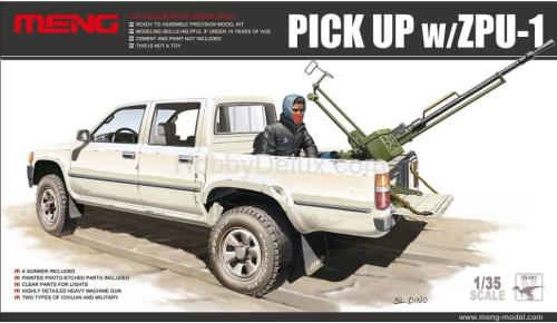 Meng VS-001 Автомобиль Toyota HiLux 4x4 Dual Cab Sr5 (1997) с ЗПУ-1