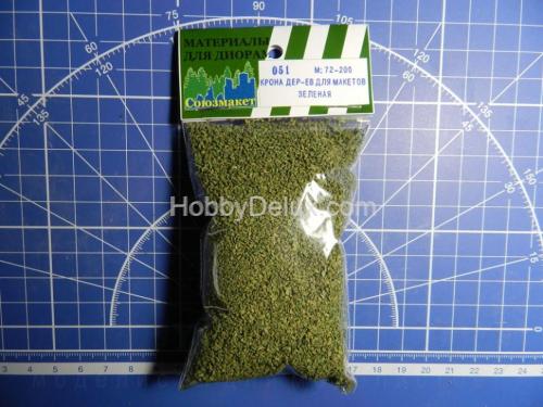 Крона деревьев для макетов (зелёная)