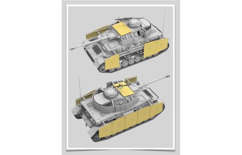 Немецкий средний танк Pz.kpfw.IV Ausf.H раннего выпуска с рабочими траками