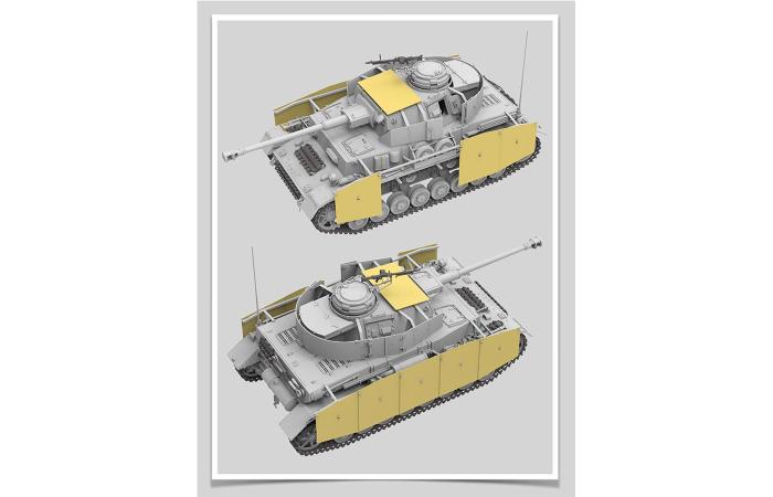 RFM (RYEFIELD MODEL) RM5046 1:35 Немецкий средний танк Pz.kpfw.IV Ausf.H раннего выпуска с рабочими траками 