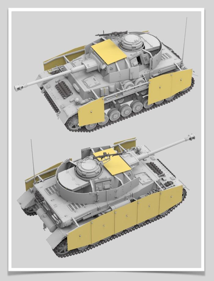 RFM (RYEFIELD MODEL) RM5046 1:35 Немецкий средний танк Pz.kpfw.IV Ausf.H раннего выпуска с рабочими траками 